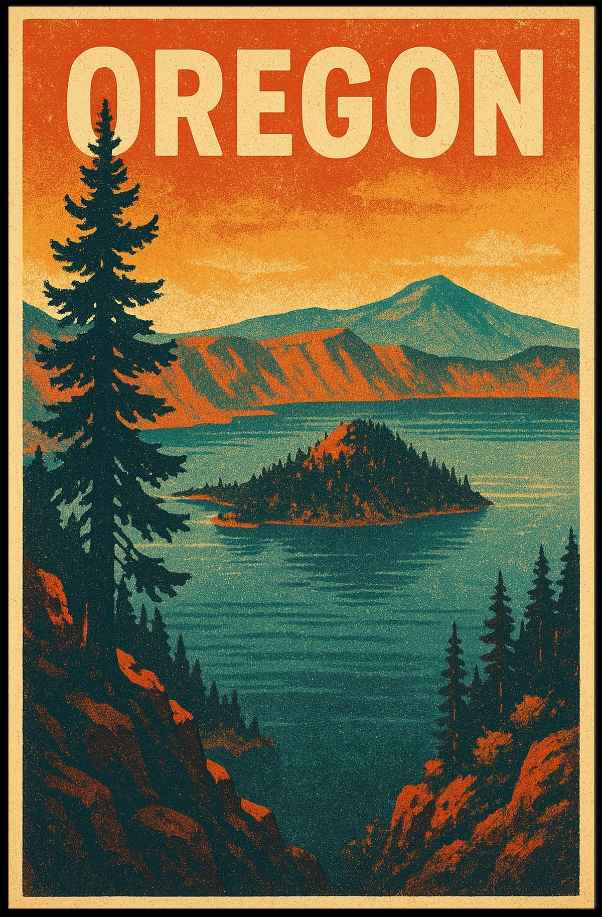 Oregon Scenic Poster