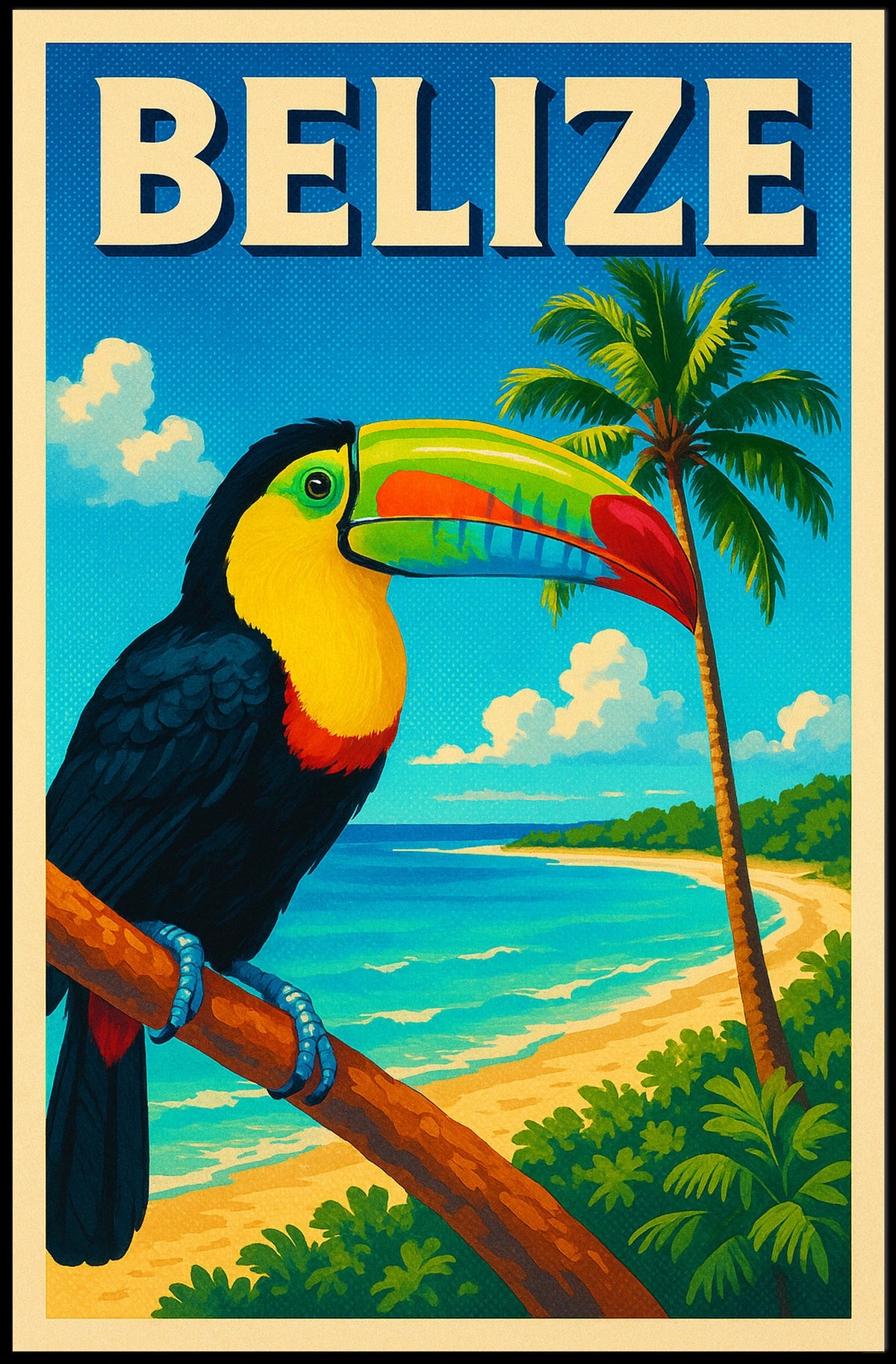 Belize Tropical Paradise Poster