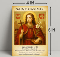 Saint Casimir Poster PosterGoat