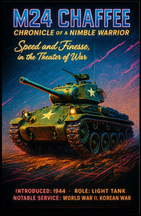 M24 Chaffee Chronicle of a Nimble Warrior Poster PosterGoat