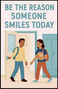 Be the Reason Someone Smiles Today Poster PosterGoat