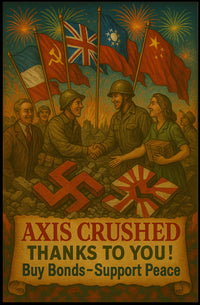 Axis Crushed Support Peace Poster