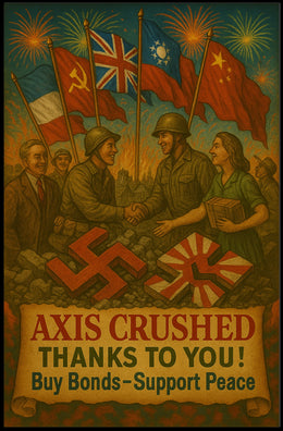 Axis Crushed Support Peace Poster