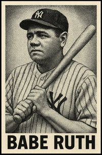 Babe Ruth Baseball Legend Poster