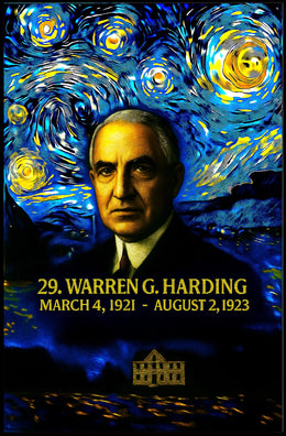 Warren G. Harding 29th President of the United States Presidential Masterpiece Series Poster
