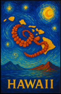 Hawaii A Starry Tribute Poster PosterGoat