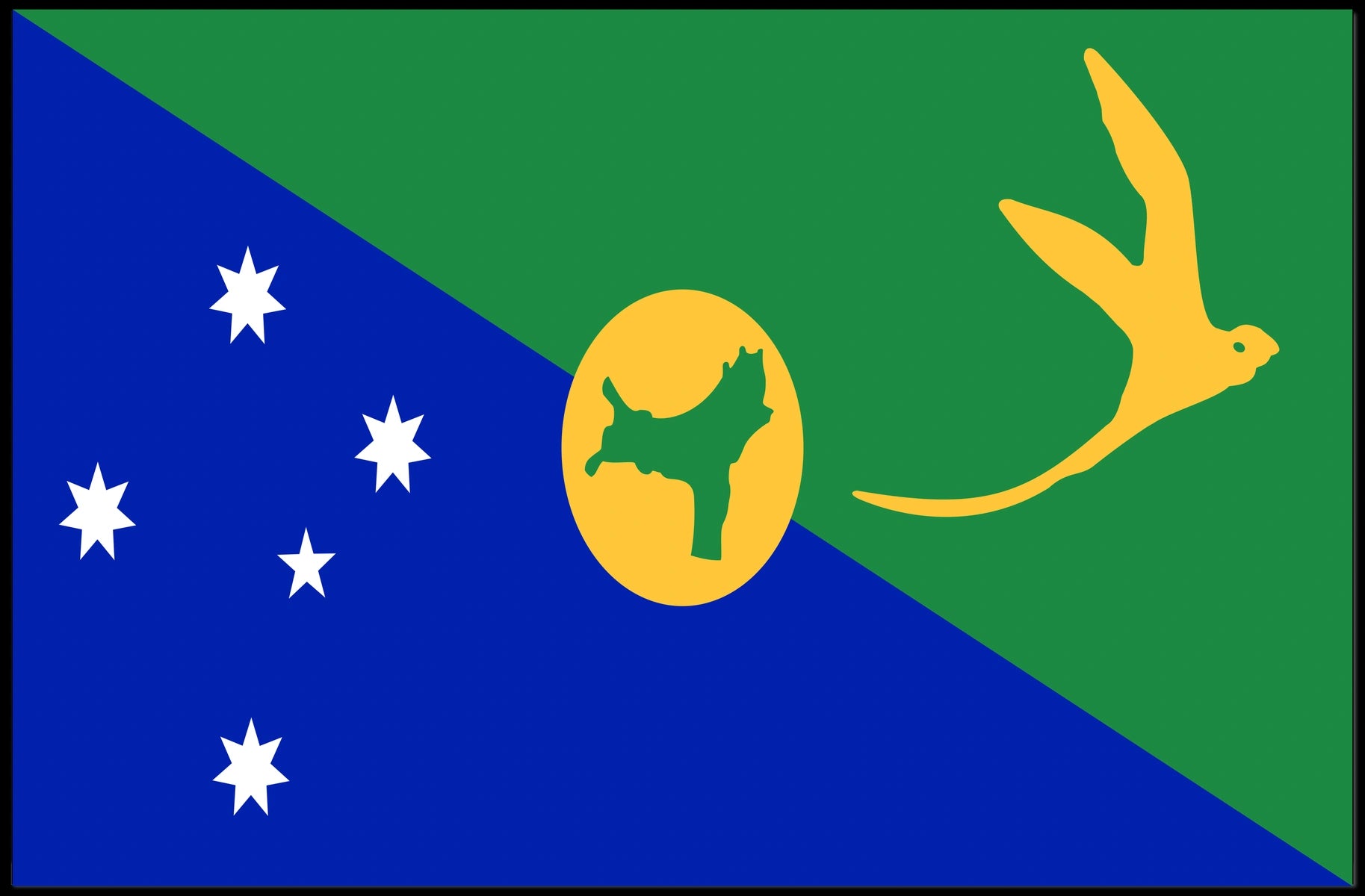 Christmas Island Flag Poster