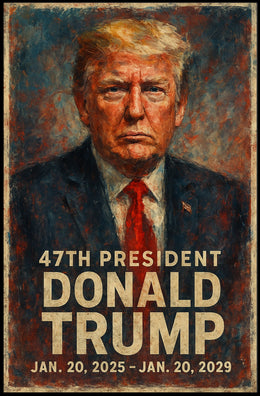 Determined Leadership Expressionism Trump Patriotic Poster