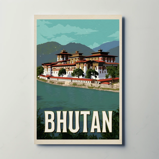 Vintage Poster Bhutan