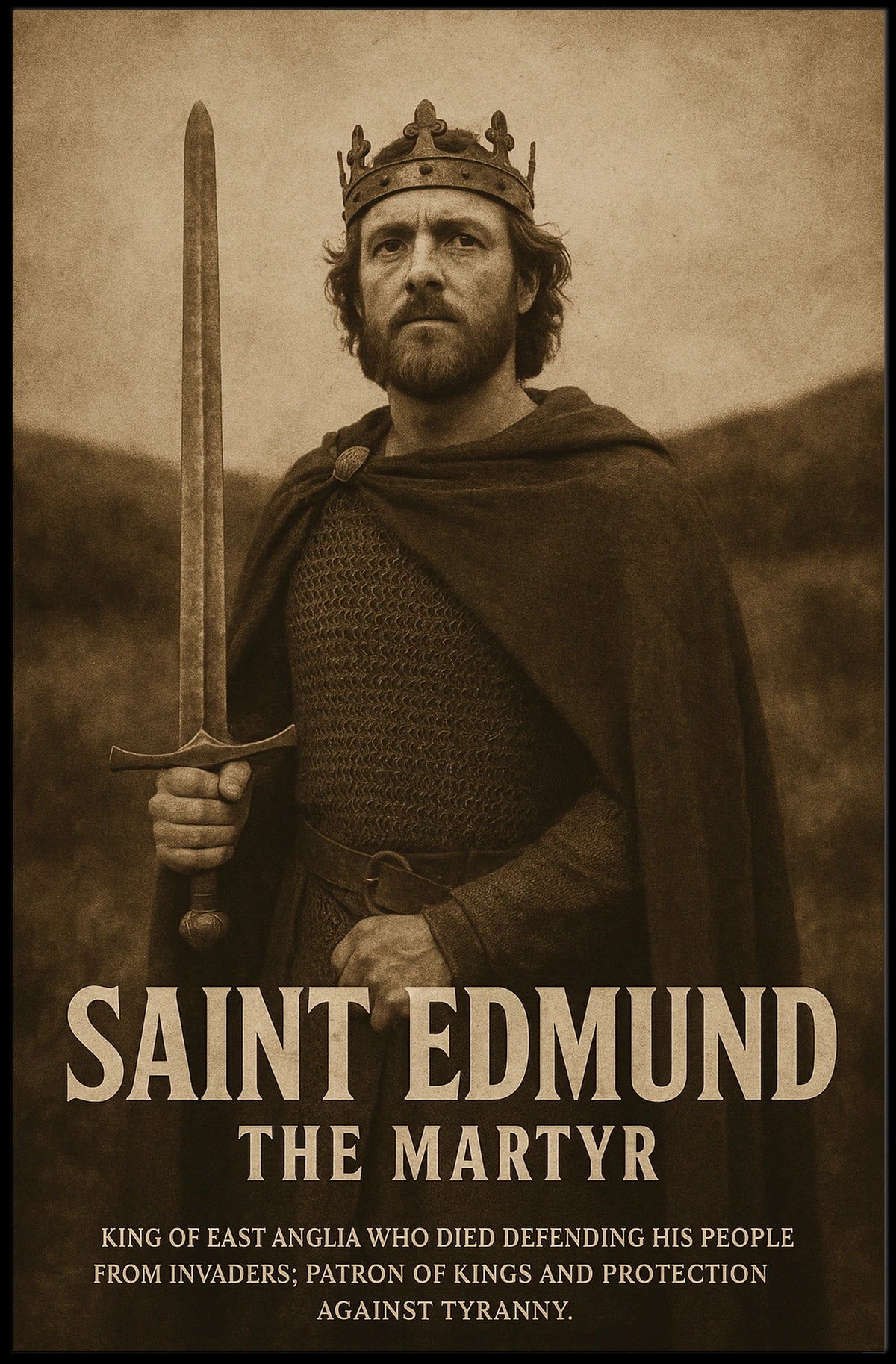 Saint Edmund The Martyr Poster
