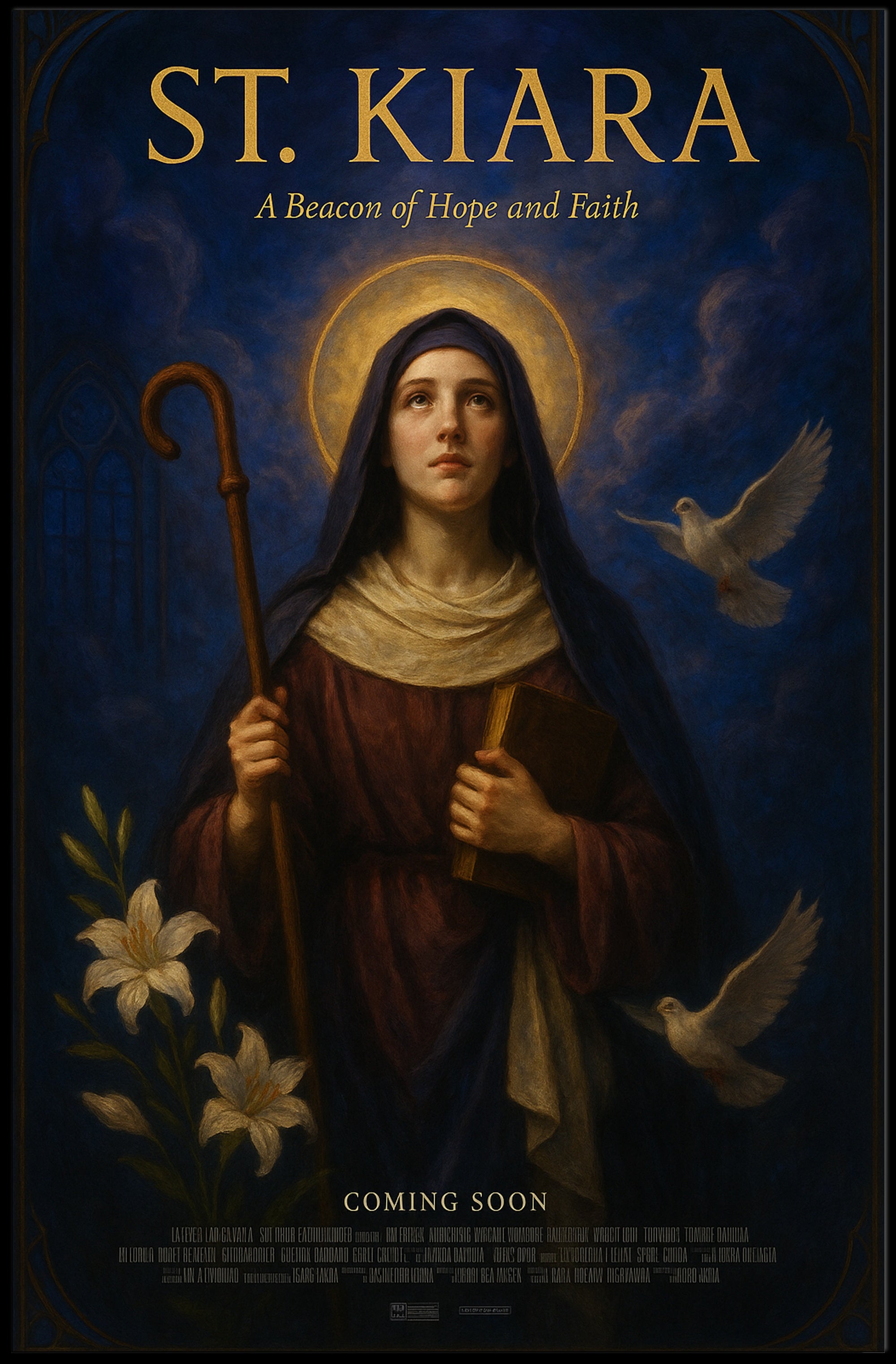 St. Kiara A Beacon Of Hope And Faith Poster