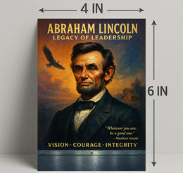 Abraham Lincoln Leadership Portrait: Historical or Presidential Poster