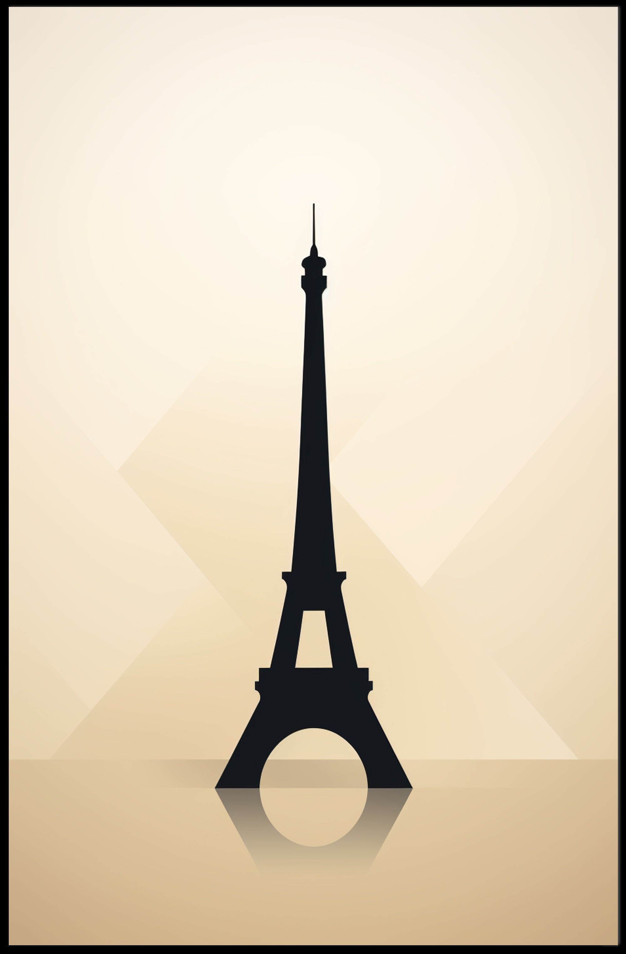 Eiffel Tower Silhouette Poster