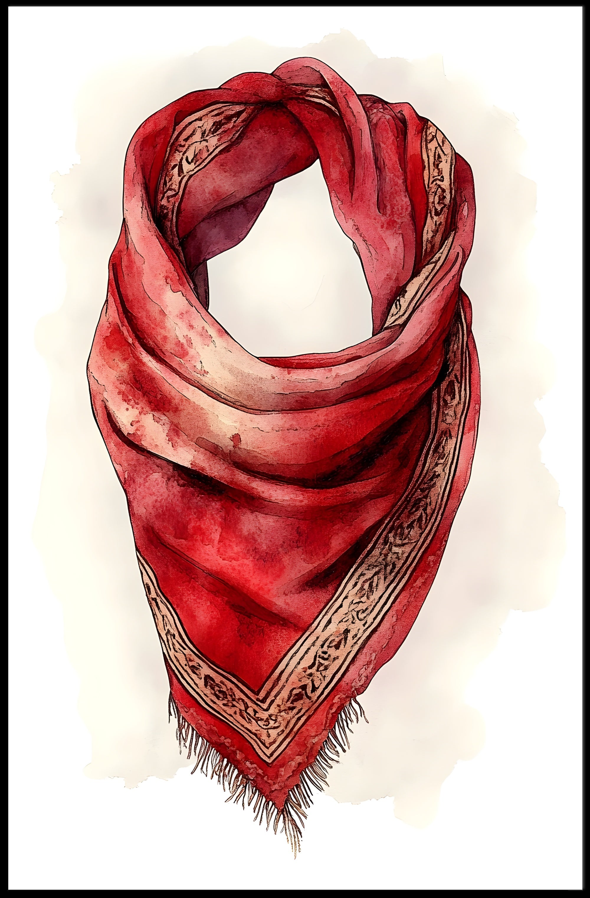 The Art of the Scarf Decorative Wall Art Print