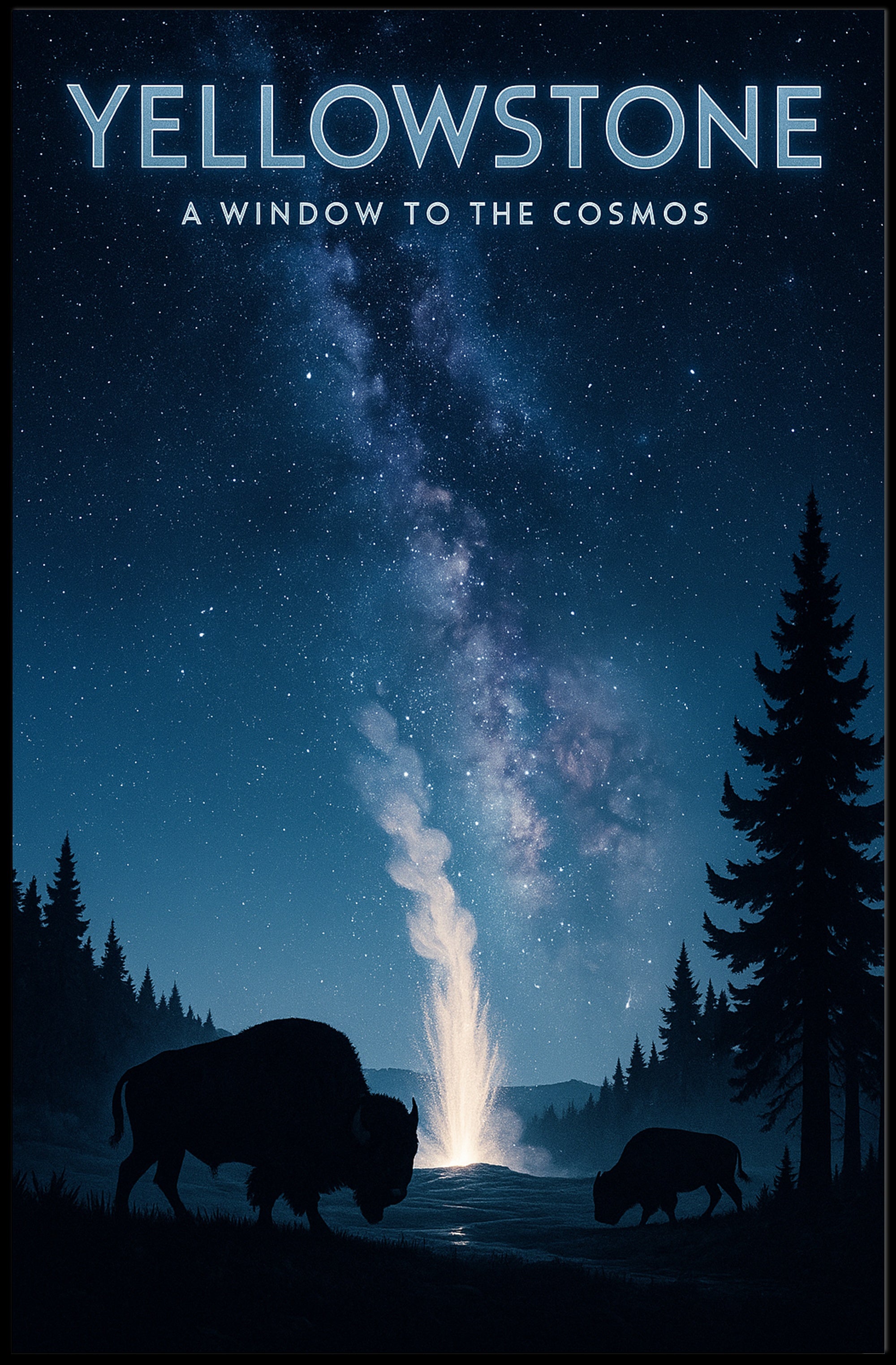 Yellowstone A Window to the Cosmos Poster PosterGoat
