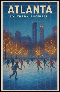 Atlanta Southern Snowfall Poster