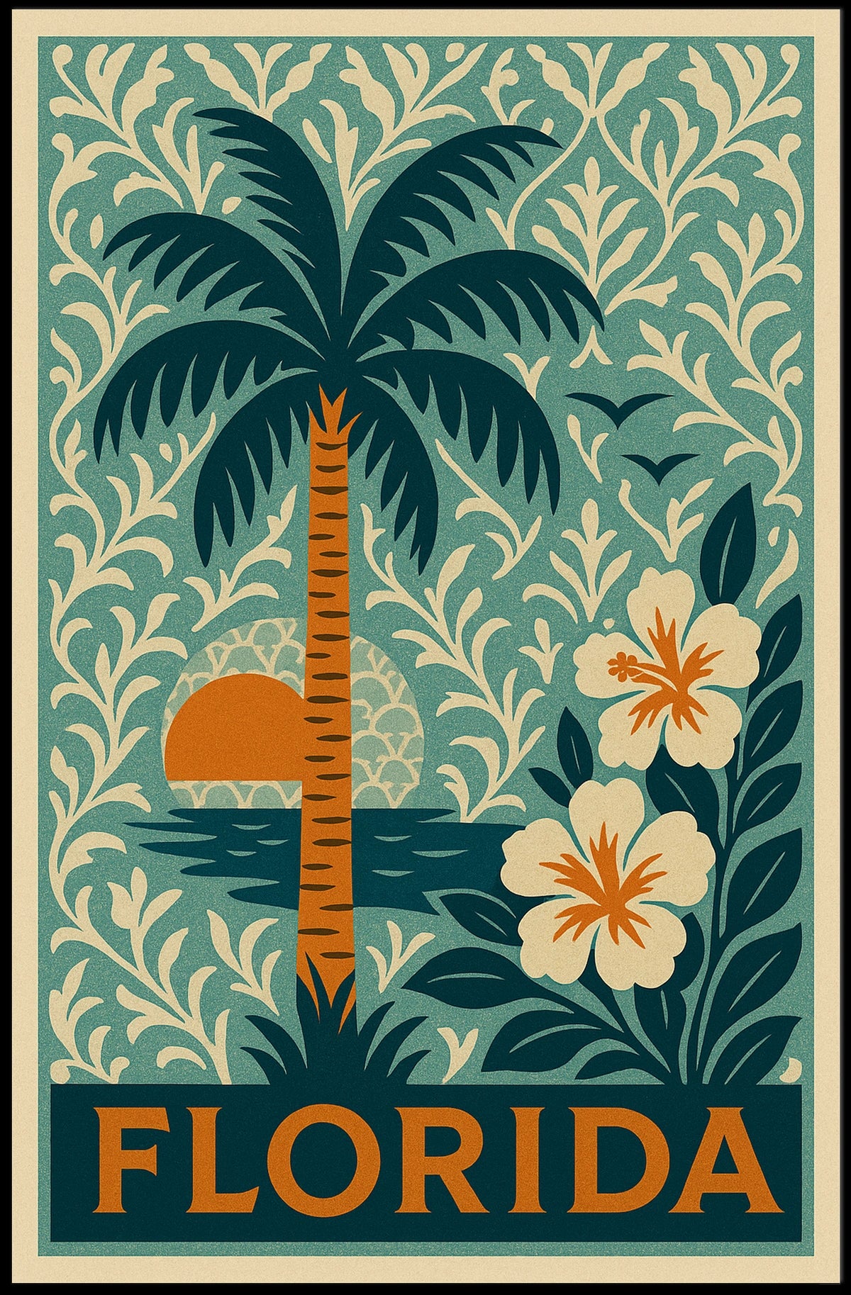 Florida Tropical Escape Poster