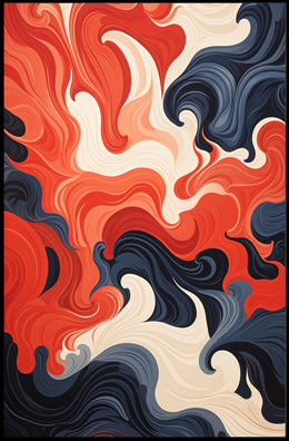 Swirling Colors Of Expression Poster