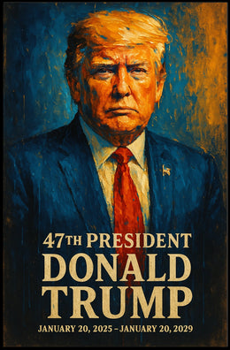 Donald Trump Visionary Motion Patriot Futurism Poster