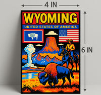 Wyoming Natural Wonders Poster PosterGoat