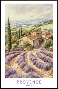 Lavender Fields of Provence Poster PosterGoat