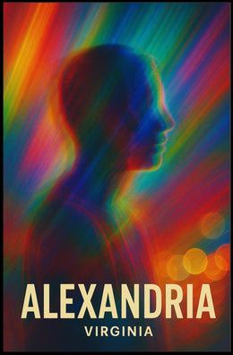 Vibrant Alexandria Abstract Art Poster: Modern Design