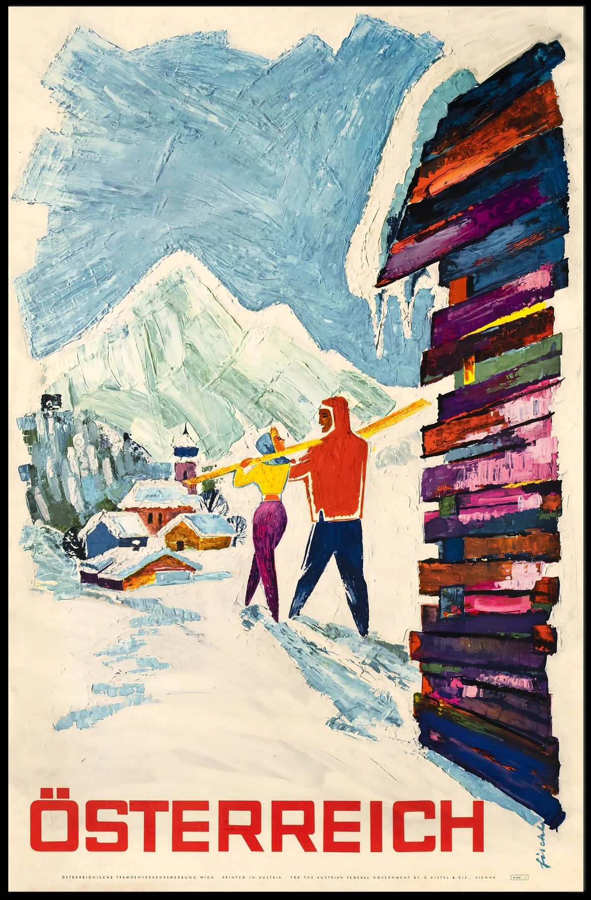 Österreich Winter Wonderland Poster