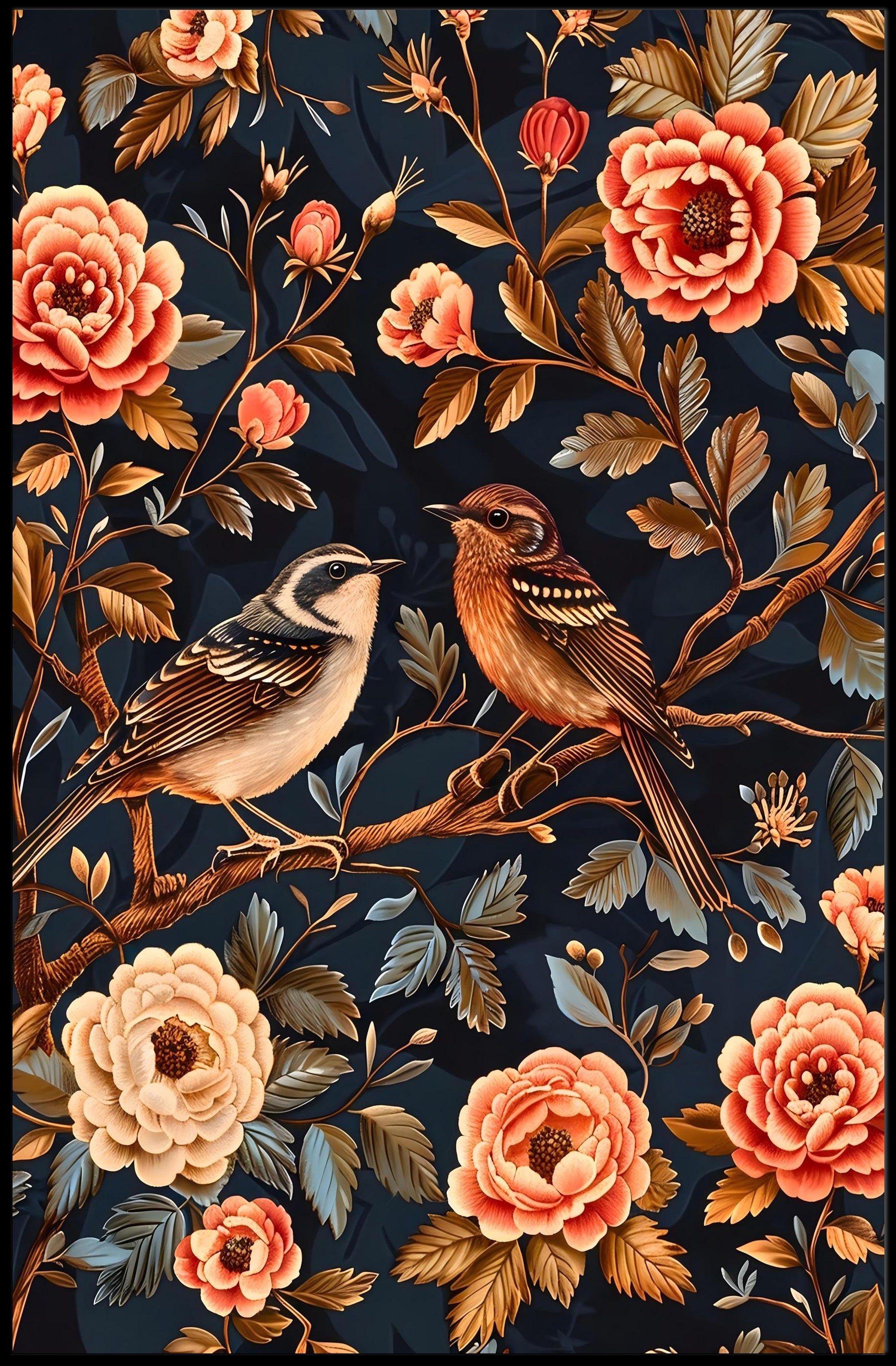 Enchanted Garden Wall Art Vintage Print