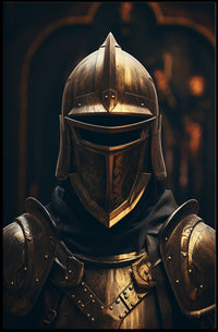 The Armored Sentinel Poster PosterGoat