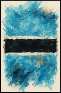 Abstract Watercolor Flag Abstract Poster