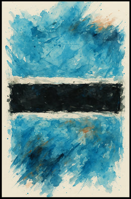 Abstract Watercolor Flag Abstract Poster