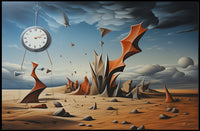 Timeless Desert Dreamscape: Abstract or Artistic Poster