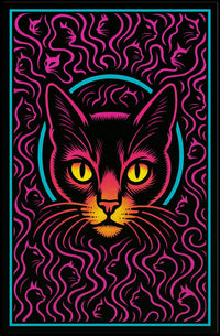 Abstract Fragmented Text Art Poster