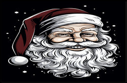 Jolly Santa Claus Illustration Poster