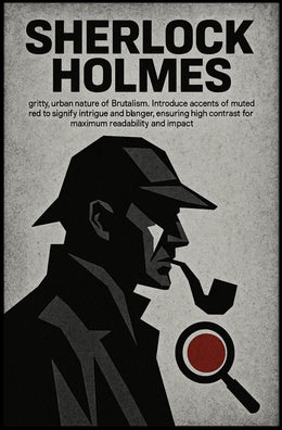 Sherlock Holmes Poster PosterGoat