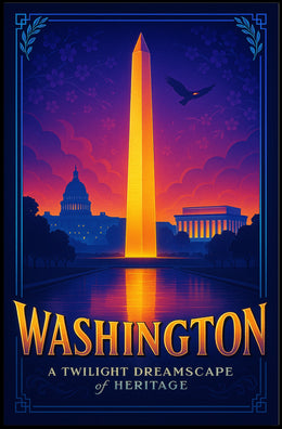 Washington A Twilight Dreamscape Poster