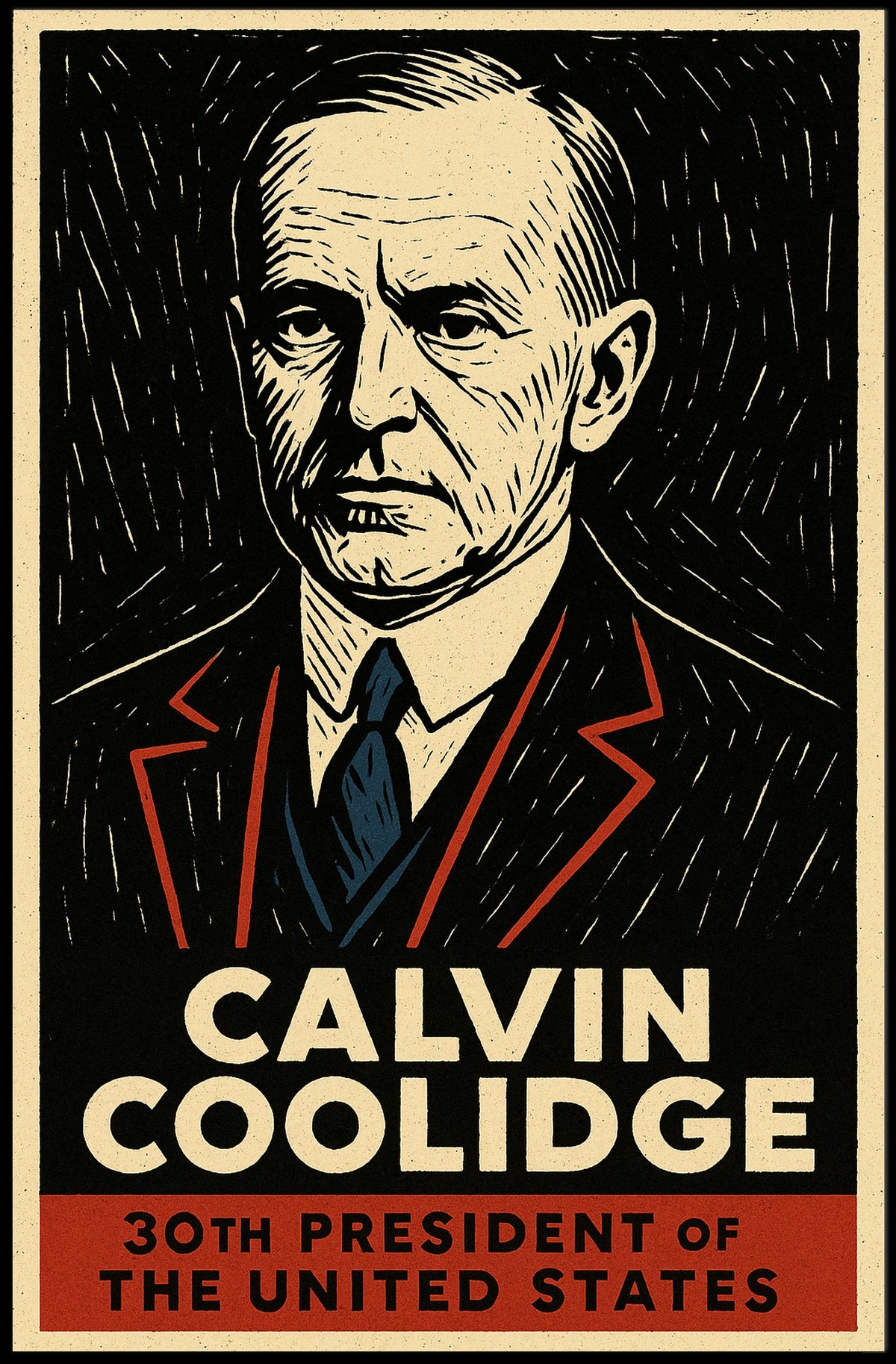 Calvin Coolidge 30th President Poster