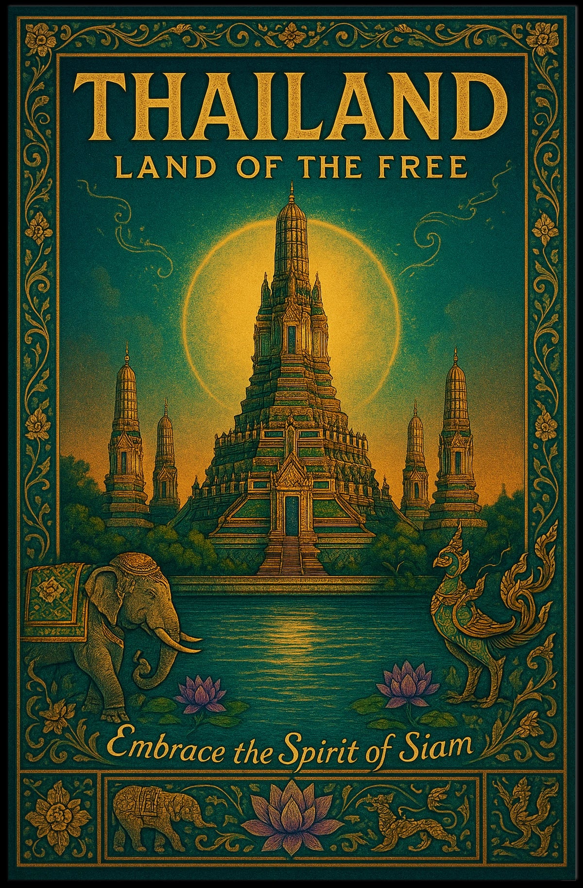 Thailand Land Of The Free Poster