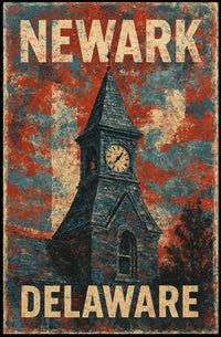 Newark Delaware Clock Tower Wanderlust Photography Poster