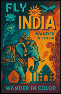 Wander In Color Fly India Poster
