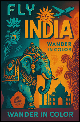 Wander In Color Fly India Poster