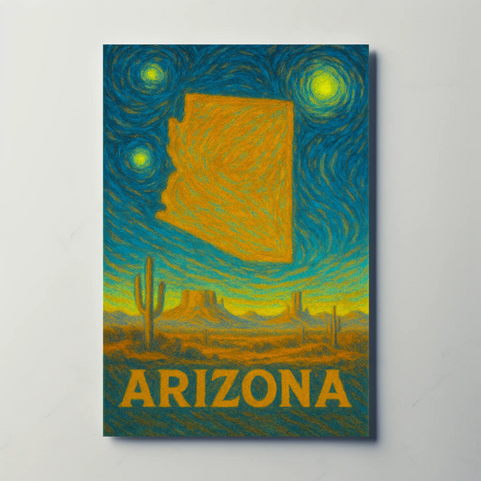 Arizona Starry Night Poster