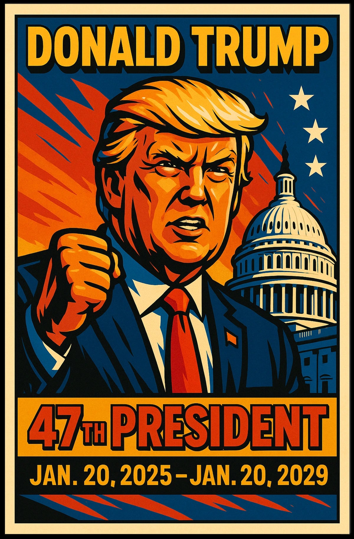 Donald Trump Guardians of Democracy Poster