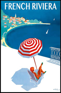 French Riviera Getaway Poster