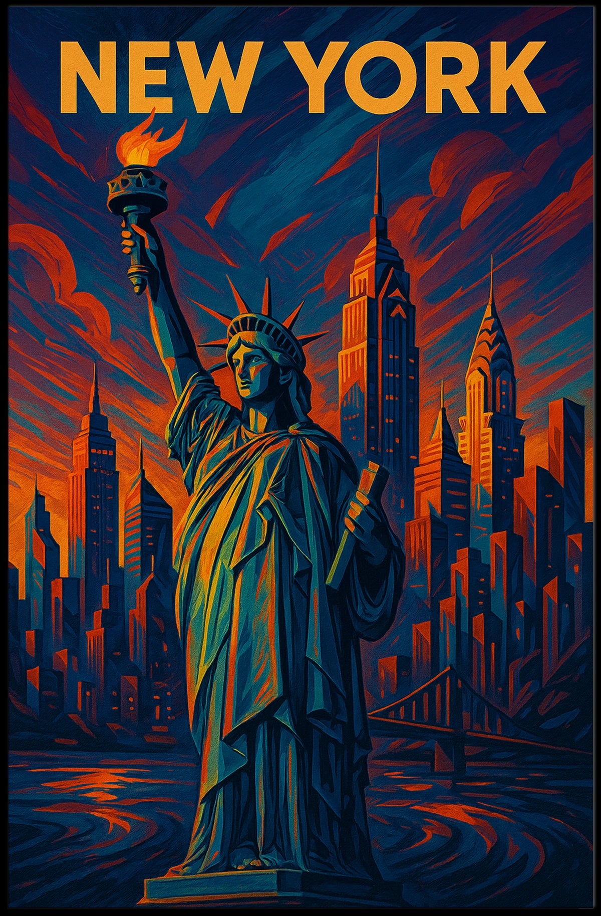 New York Skyline Poster