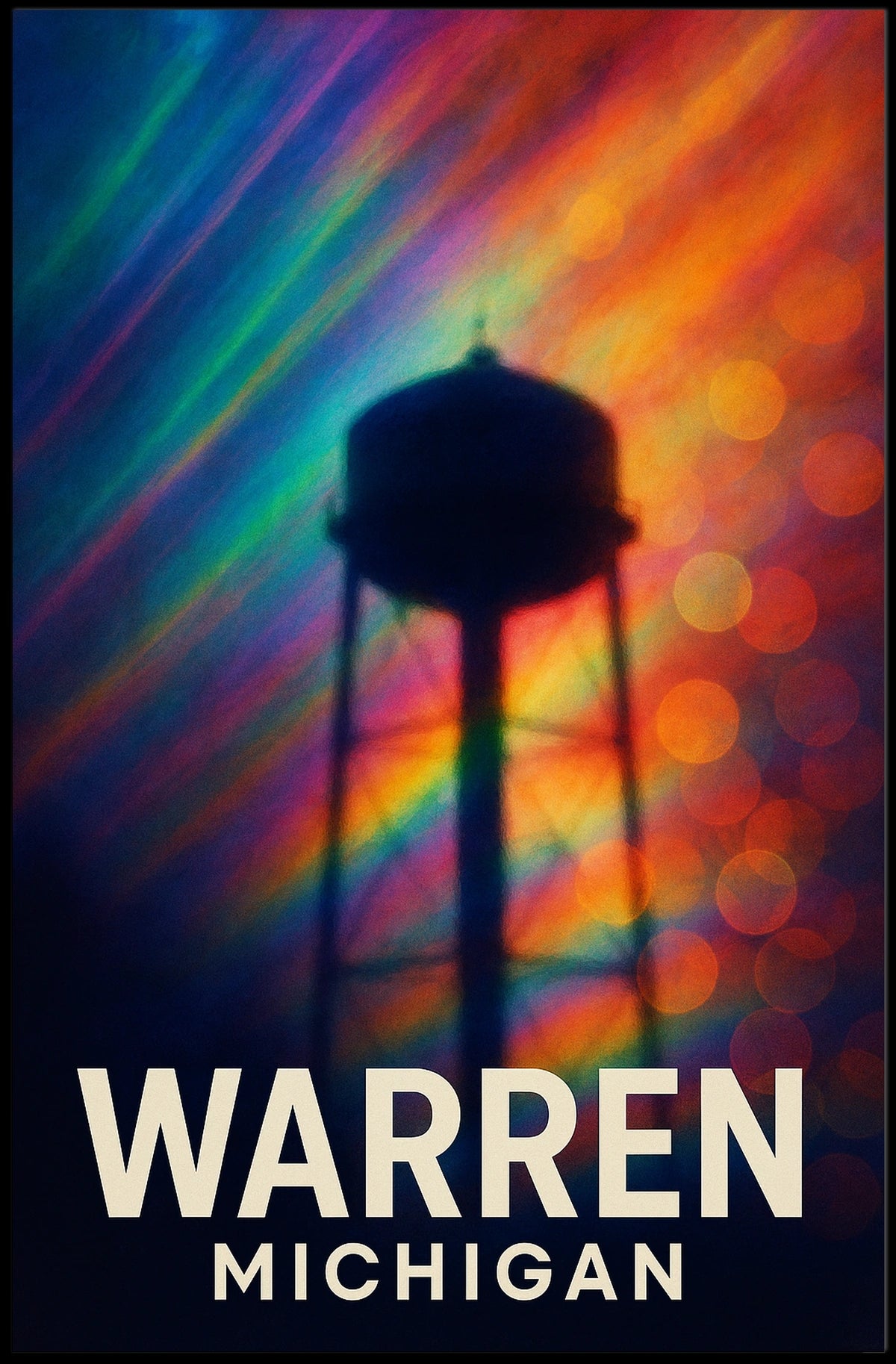 Warren, Michigan A Colorful Tribute Poster