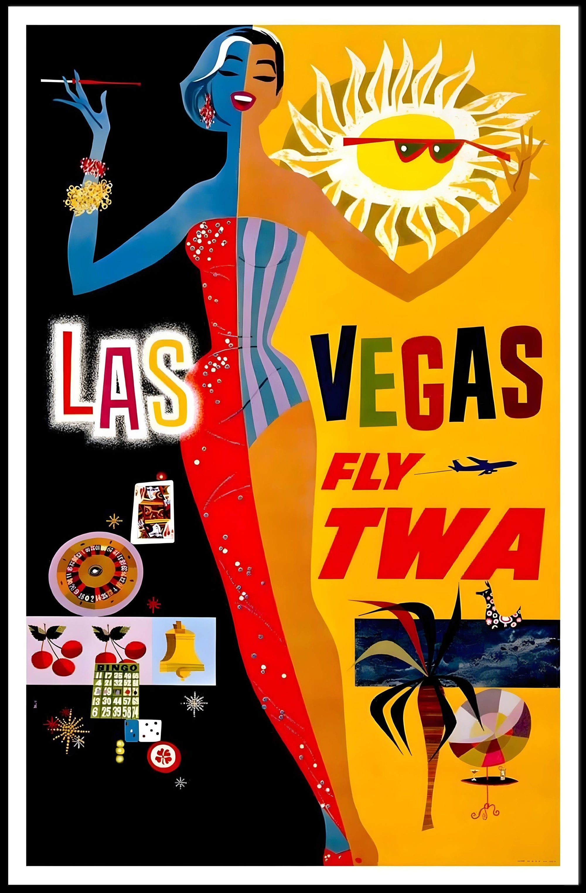 TWA Las Vegas Luxury ™ Inspiration Vintage Poster