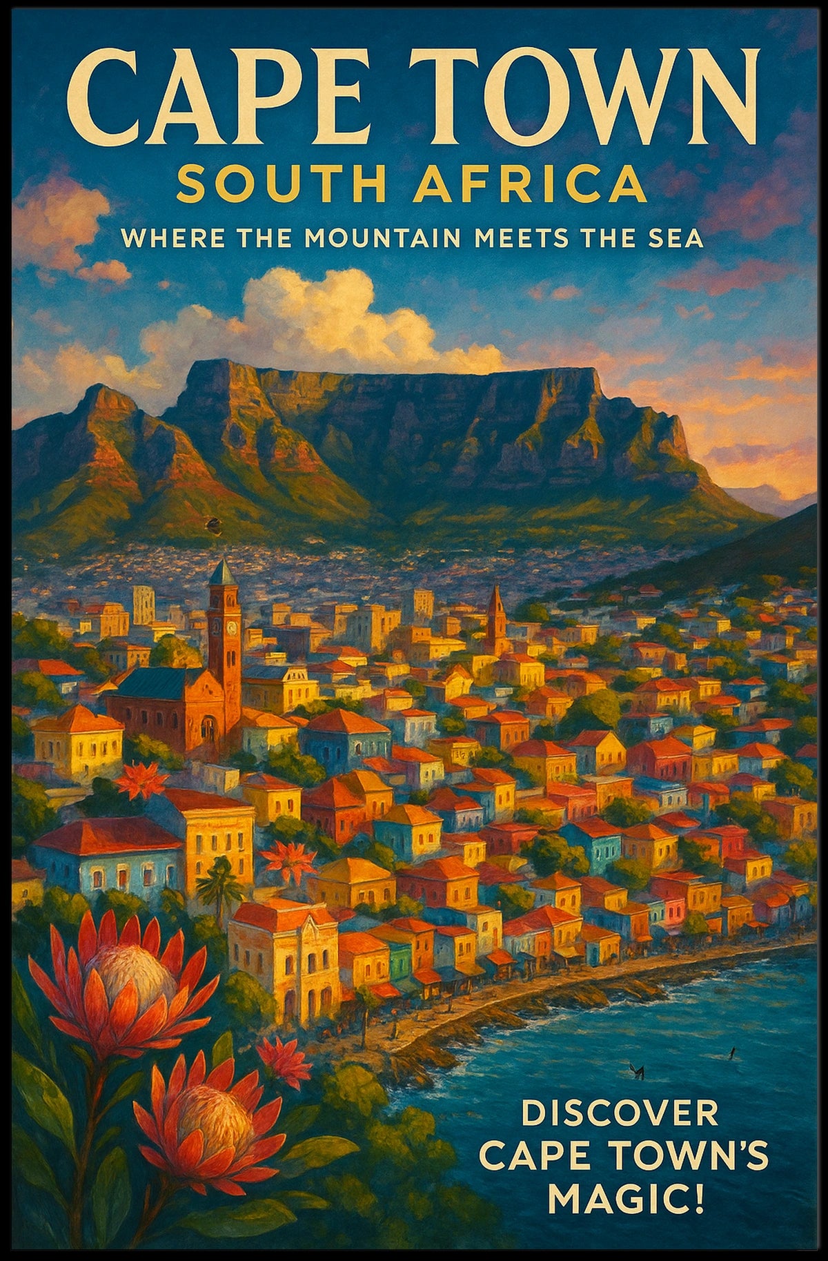 Discover Cape Towns Magic Poster