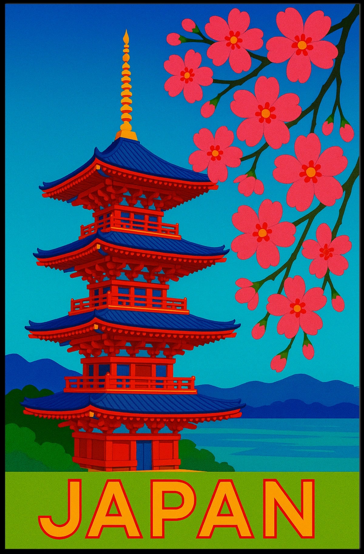 Japan Cultural Harmony Poster