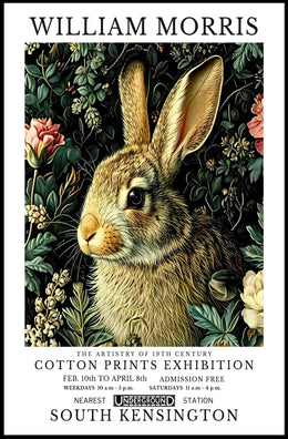 William Morris Nature-Inspired 19th-Century Exhibition Artistic Poster